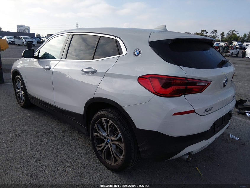 2020 BMW X2 VIN WBXYJ1C00L5R20741 IAAI salvage auction — RIGHT FRONT, Salvage (California), sold $7,750 on 2026-07-09 (photo 3)