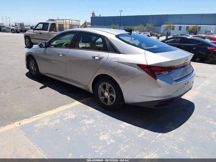 2021 Hyundai Elantra VIN 5NPLL4AG1MH045223 IAAI salvage auction — NORMAL WEAR, SF97 (California), sold $125 on 2026-07-30 (photo 3)