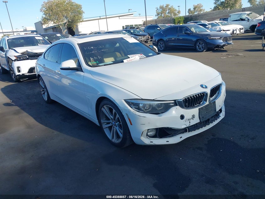 2019 BMW 4er VIN WBA4J1C55KBM16156 IAAI salvage auction — FRONT & REAR, Salvage Certificate (California), sold $3,900 on 2026-07-10 (photo 1)