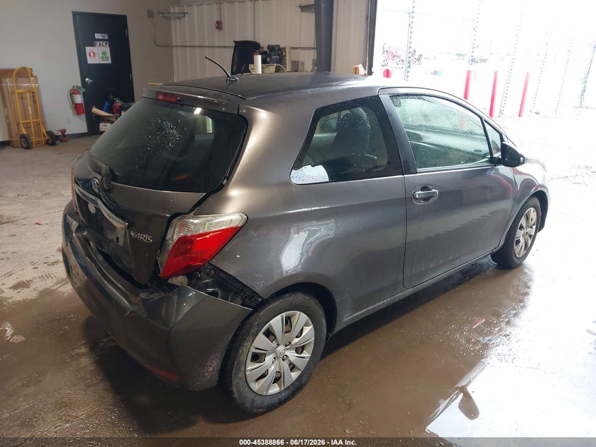 2014 Toyota Yaris VIN JTDJTUD38ED591248 IAAI salvage auction — REAR END, Salvage (Illinois), sold $925 on 2026-07-22 (photo 4)