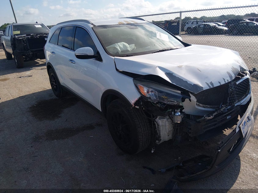 2018 Kia Sorento VIN 5XYPG4A30JG384948 IAAI salvage auction — FRONT END, Salvage Title, sold $1,250 on 2026-08-02 (photo 1)