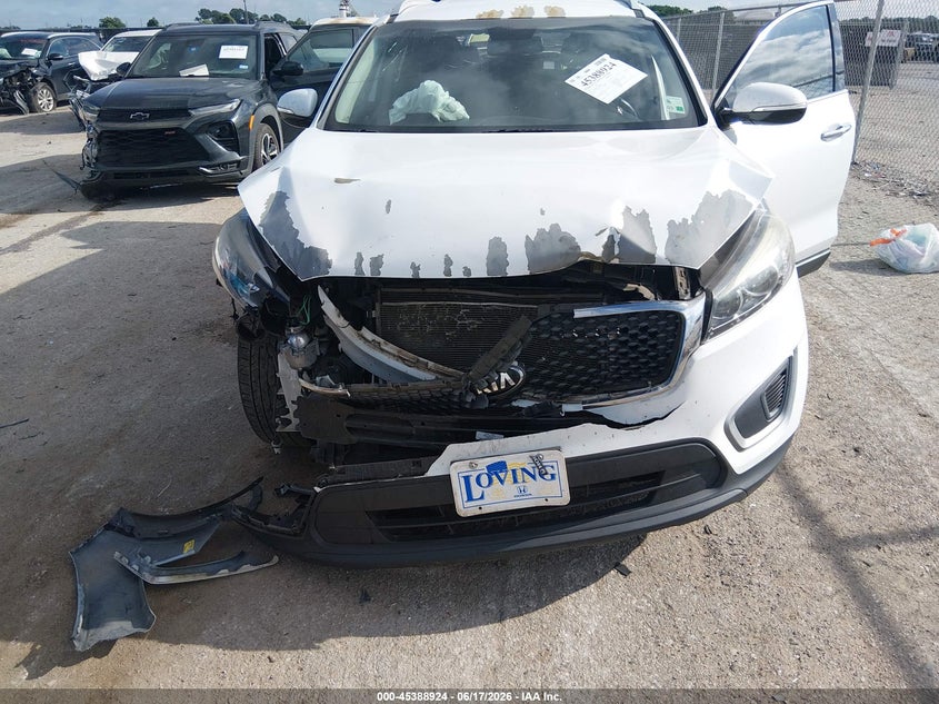 2018 Kia Sorento VIN 5XYPG4A30JG384948 IAAI salvage auction — FRONT END, Salvage Title, sold $1,250 on 2026-08-02 (photo 6)