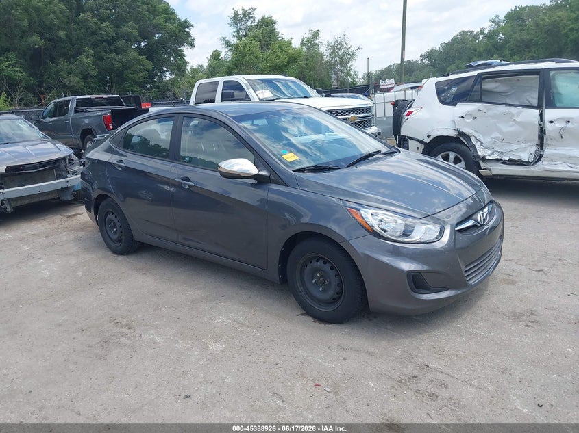 2012 Hyundai Accent VIN KMHCT4AE5CU253622 IAAI salvage auction — REAR END, Salvage (Kansas), sold $600 on 2026-07-09 (photo 1)