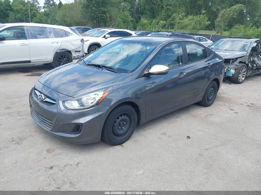 2012 Hyundai Accent VIN KMHCT4AE5CU253622 IAAI salvage auction — REAR END, Salvage (Kansas), sold $600 on 2026-07-09 (photo 2)
