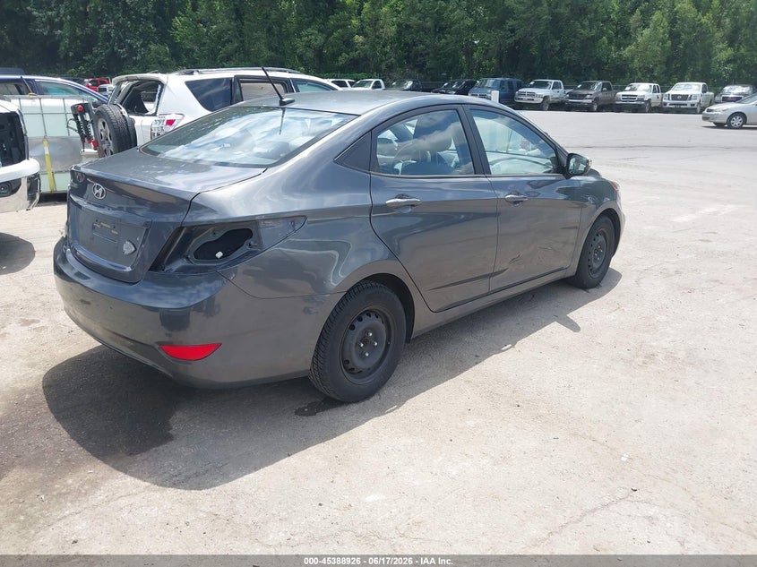 2012 Hyundai Accent VIN KMHCT4AE5CU253622 IAAI salvage auction — REAR END, Salvage (Kansas), sold $600 on 2026-07-09 (photo 4)