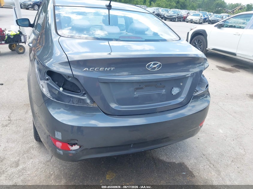 2012 Hyundai Accent VIN KMHCT4AE5CU253622 IAAI salvage auction — REAR END, Salvage (Kansas), sold $600 on 2026-07-09 (photo 6)