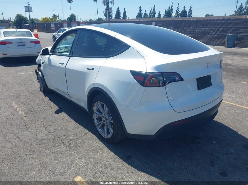 2023 Tesla Model y VIN 7SAYGDEE9PF797597 IAAI salvage auction — LEFT FRONT, Salvage Title, sold $7,200 on 2026-07-29 (photo 3)