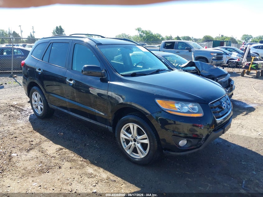 2011 Hyundai Santa fe VIN 5XYZKDAGXBG045254 IAAI salvage auction — RIGHT FRONT, Clear (Virginia), sold $625 on 2026-07-21 (photo 1)