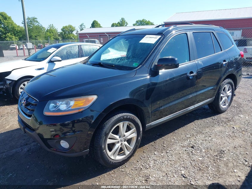2011 Hyundai Santa fe VIN 5XYZKDAGXBG045254 IAAI salvage auction — RIGHT FRONT, Clear (Virginia), sold $625 on 2026-07-21 (photo 2)