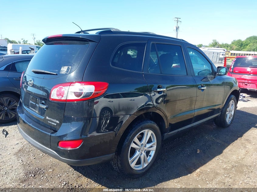 2011 Hyundai Santa fe VIN 5XYZKDAGXBG045254 IAAI salvage auction — RIGHT FRONT, Clear (Virginia), sold $625 on 2026-07-21 (photo 4)