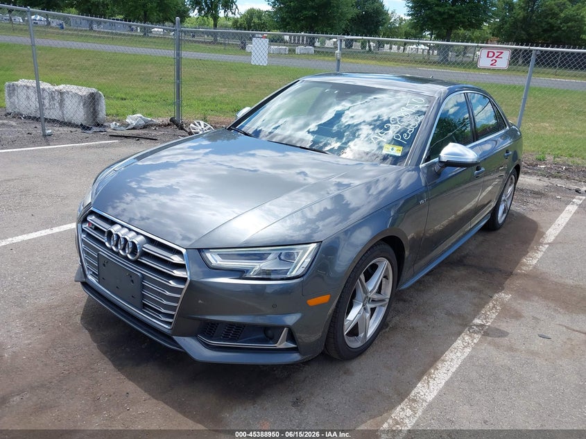 2018 Audi S4 VIN WAUC4BF42JA003837 IAAI salvage auction — REAR END, Clear (New Jersey), sold $7,100 on 2026-07-27 (photo 2)
