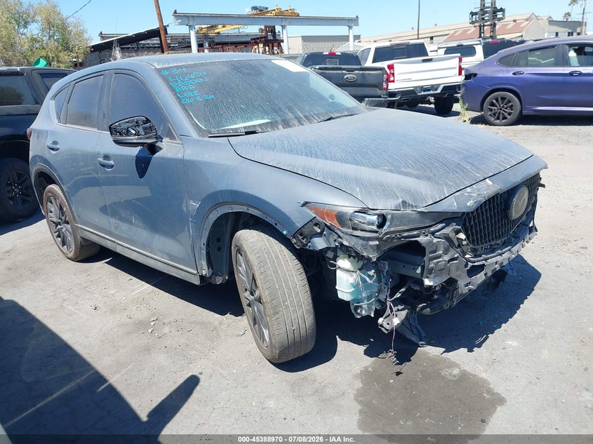 2021 Mazda Cx-5 VIN JM3KFBCY0M0491185 IAAI salvage auction — FRONT END, Salvage Title, sold $5,400 on 2026-07-29 (photo 1)
