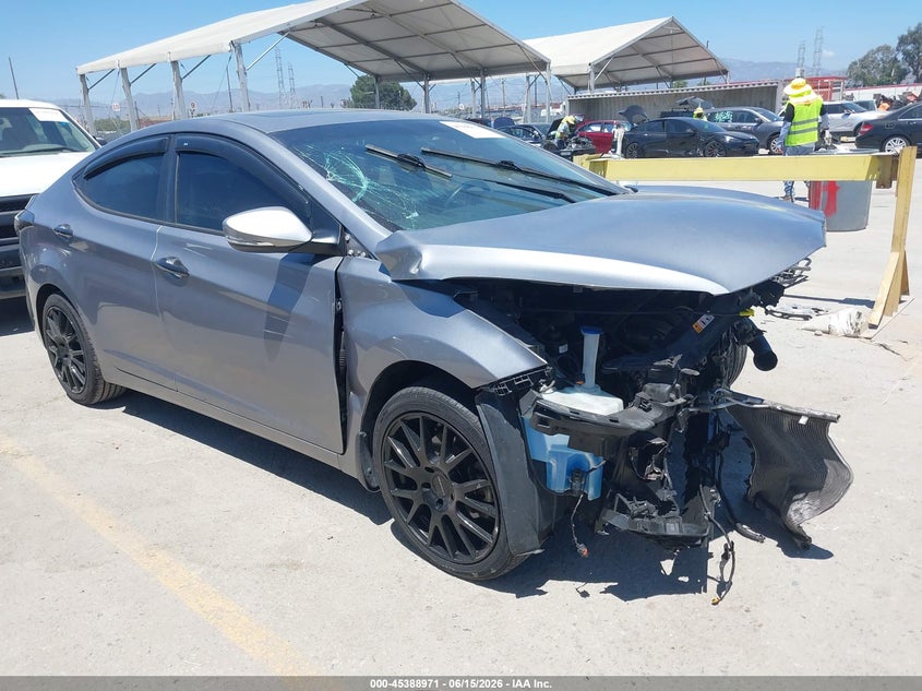 2013 Hyundai Elantra VIN KMHDH4AE6DU502324 IAAI salvage auction — FRONT END, Salvage Title, sold $400 on 2026-07-22 (photo 1)