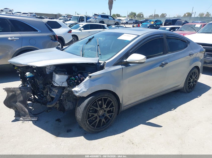 2013 Hyundai Elantra VIN KMHDH4AE6DU502324 IAAI salvage auction — FRONT END, Salvage Title, sold $400 on 2026-07-22 (photo 2)
