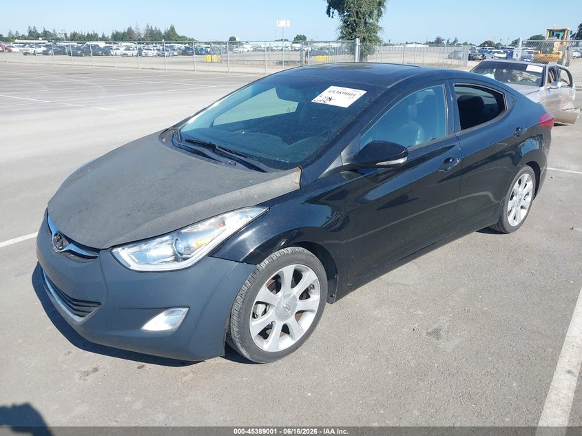 2013 Hyundai Elantra VIN KMHDH4AE7DU820792 IAAI salvage auction — SIDE, Salvage (California), sold $750 on 2026-07-14 (photo 2)