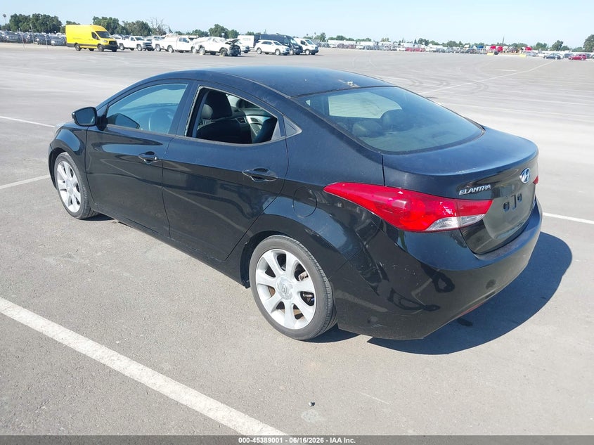 2013 Hyundai Elantra VIN KMHDH4AE7DU820792 IAAI salvage auction — SIDE, Salvage (California), sold $750 on 2026-07-14 (photo 3)