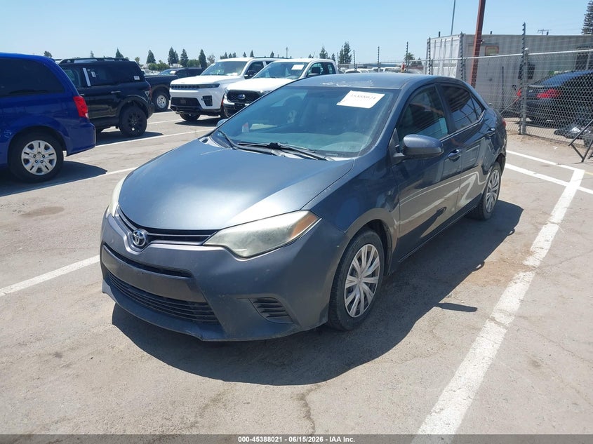2015 Toyota Corolla VIN 5YFBURHE9FP333653 IAAI salvage auction — NORMAL WEAR, Clear - Dealer Only (California), sold $1,850 on 2026-07-14 (photo 2)