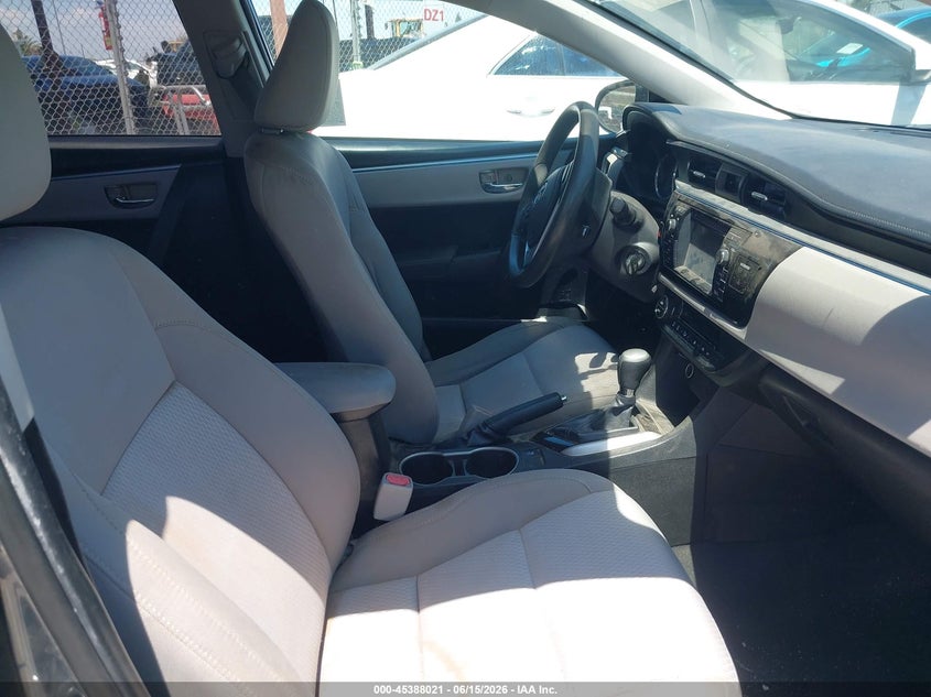 2015 Toyota Corolla VIN 5YFBURHE9FP333653 IAAI salvage auction — NORMAL WEAR, Clear - Dealer Only (California), sold $1,850 on 2026-07-14 (photo 5)