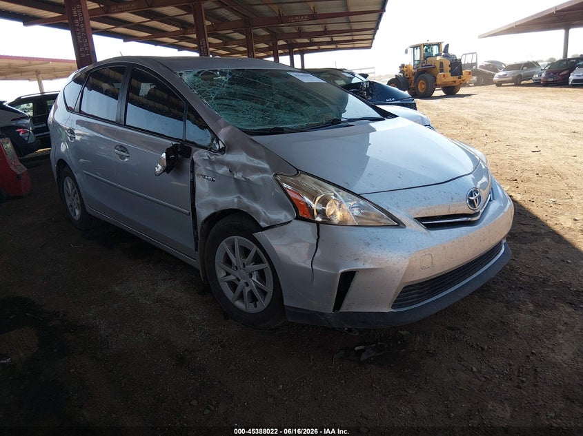 2014 Toyota Prius v VIN JTDZN3EU4E3357399 IAAI salvage auction — RIGHT SIDE, Salvage (Arizona), sold $1,150 on 2026-07-21 (photo 1)