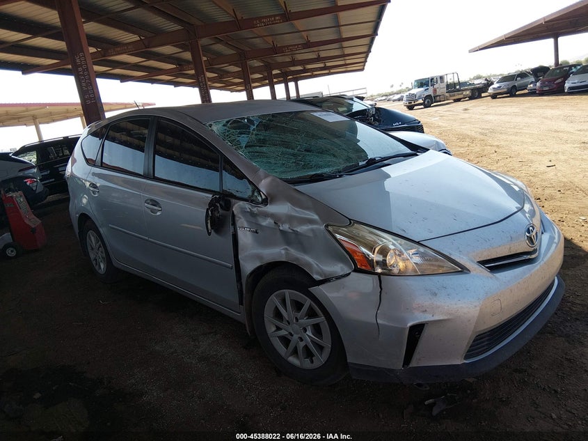 2014 Toyota Prius v VIN JTDZN3EU4E3357399 IAAI salvage auction — RIGHT SIDE, Salvage (Arizona), sold $1,150 on 2026-07-21 (photo 6)