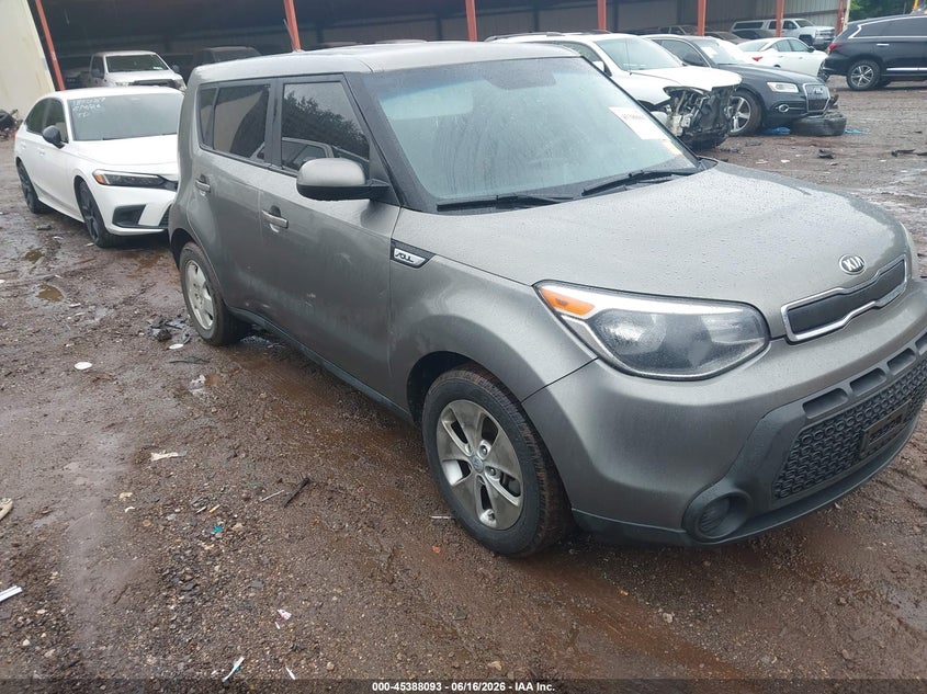 2015 Kia Soul VIN KNDJN2A22F7200654 IAAI salvage auction — REAR END, Salvage (Alabama), sold $675 on 2026-07-08 (photo 1)
