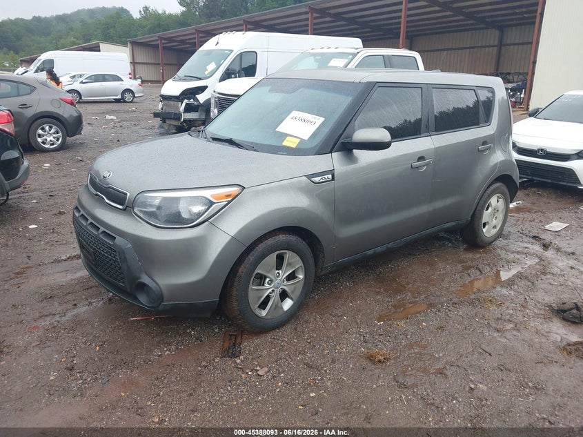2015 Kia Soul VIN KNDJN2A22F7200654 IAAI salvage auction — REAR END, Salvage (Alabama), sold $675 on 2026-07-08 (photo 2)