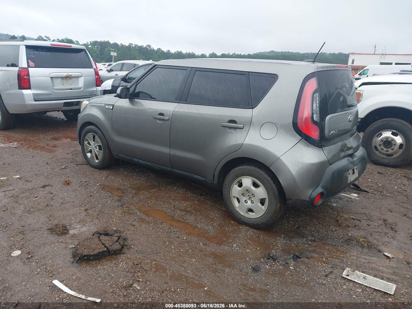 2015 Kia Soul VIN KNDJN2A22F7200654 IAAI salvage auction — REAR END, Salvage (Alabama), sold $675 on 2026-07-08 (photo 3)