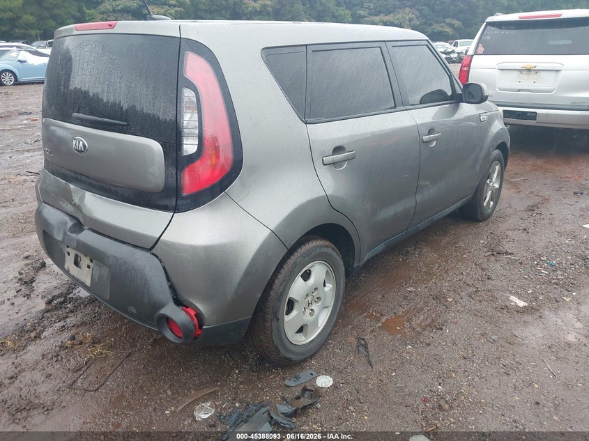 2015 Kia Soul VIN KNDJN2A22F7200654 IAAI salvage auction — REAR END, Salvage (Alabama), sold $675 on 2026-07-08 (photo 4)