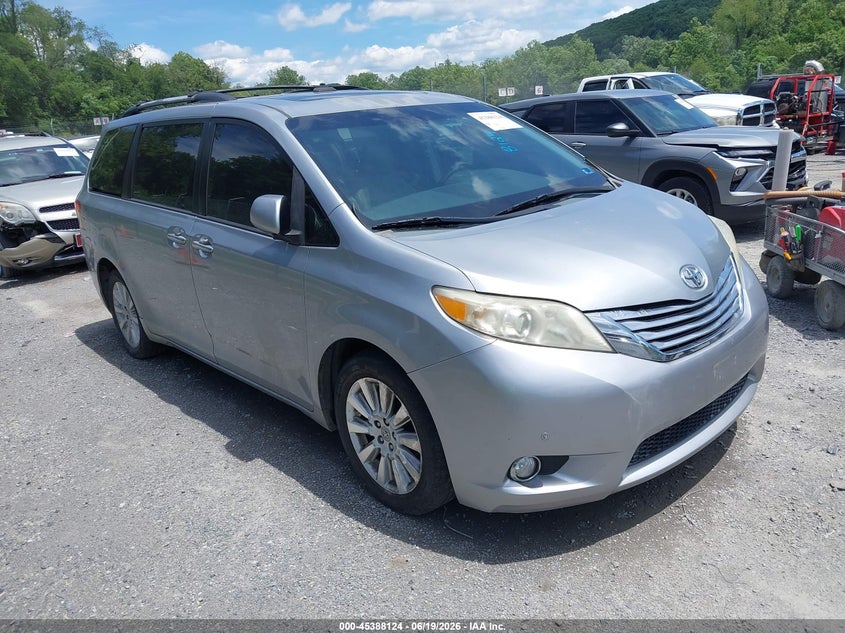 2011 Toyota Sienna VIN 5TDDK3DC2BS024253 IAAI salvage auction — NORMAL WEAR, Clear (Virginia), sold $425 on 2026-07-21 (photo 1)