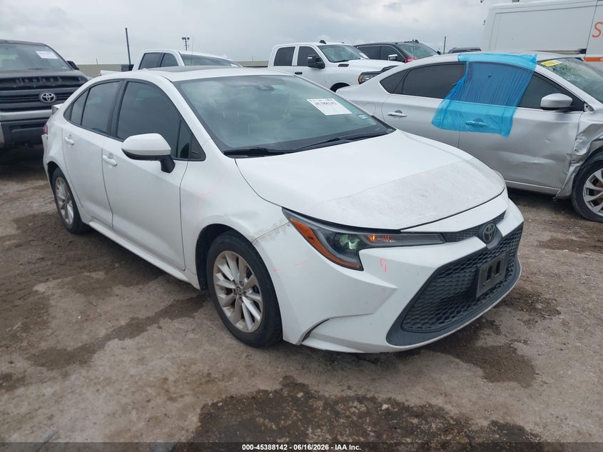 2020 Toyota Corolla VIN 5YFHPRAE5LP022566 IAAI salvage auction — REAR END, Original (Texas), sold $3,450 on 2026-07-29 (photo 1)