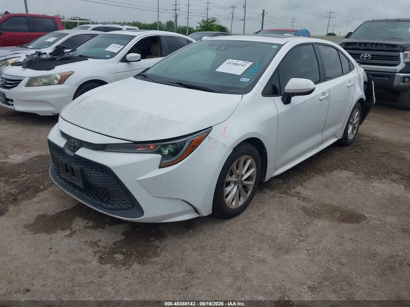 2020 Toyota Corolla VIN 5YFHPRAE5LP022566 IAAI salvage auction — REAR END, Original (Texas), sold $3,450 on 2026-07-29 (photo 2)