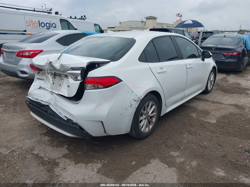 2020 Toyota Corolla VIN 5YFHPRAE5LP022566 IAAI salvage auction — REAR END, Original (Texas), sold $3,450 on 2026-07-29 (photo 4)