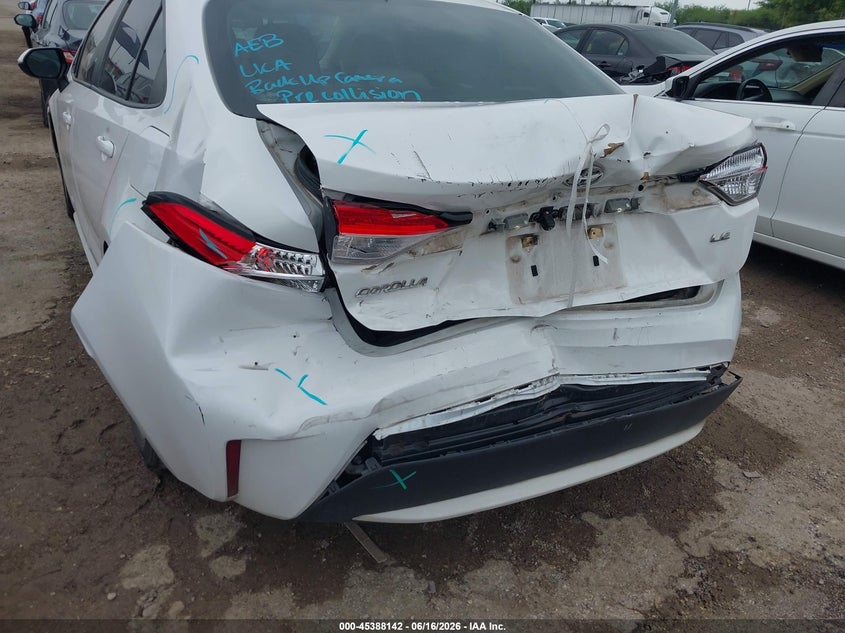2020 Toyota Corolla VIN 5YFHPRAE5LP022566 IAAI salvage auction — REAR END, Original (Texas), sold $3,450 on 2026-07-29 (photo 6)