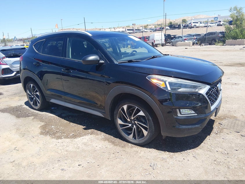 2019 Hyundai Tucson VIN KM8J3CAL3KU953427 IAAI salvage auction — FRONT END, Salvage (New Mexico), sold $3,650 on 2026-07-29 (photo 1)