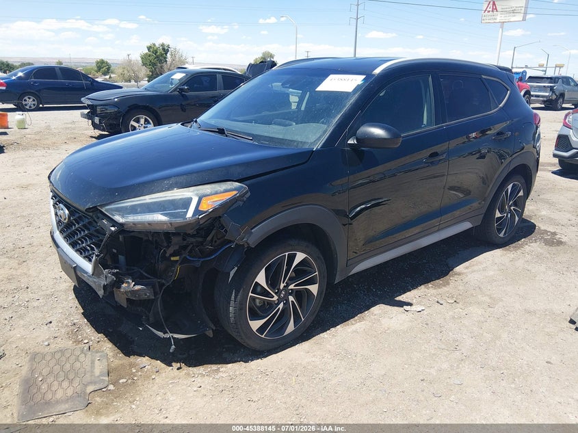 2019 Hyundai Tucson VIN KM8J3CAL3KU953427 IAAI salvage auction — FRONT END, Salvage (New Mexico), sold $3,650 on 2026-07-29 (photo 2)