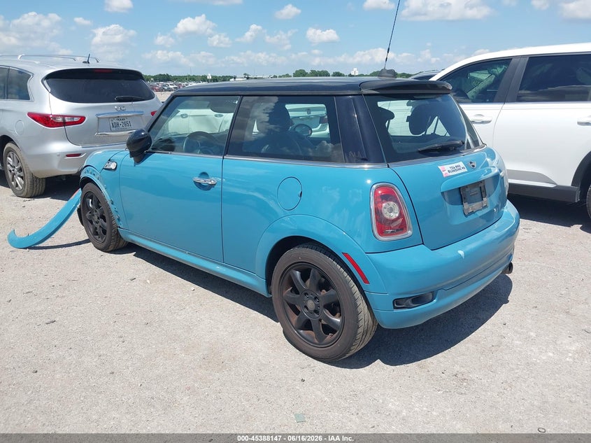2009 Mini Cooper VIN WMWMF33579TW76575 IAAI salvage auction — FRONT END, Original (Texas), sold $1,000 on 2026-08-05 (photo 3)