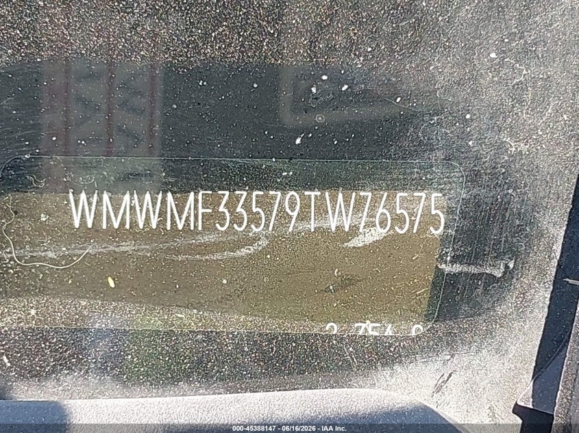 2009 Mini Cooper VIN WMWMF33579TW76575 IAAI salvage auction — FRONT END, Original (Texas), sold $1,000 on 2026-08-05 (photo 9)