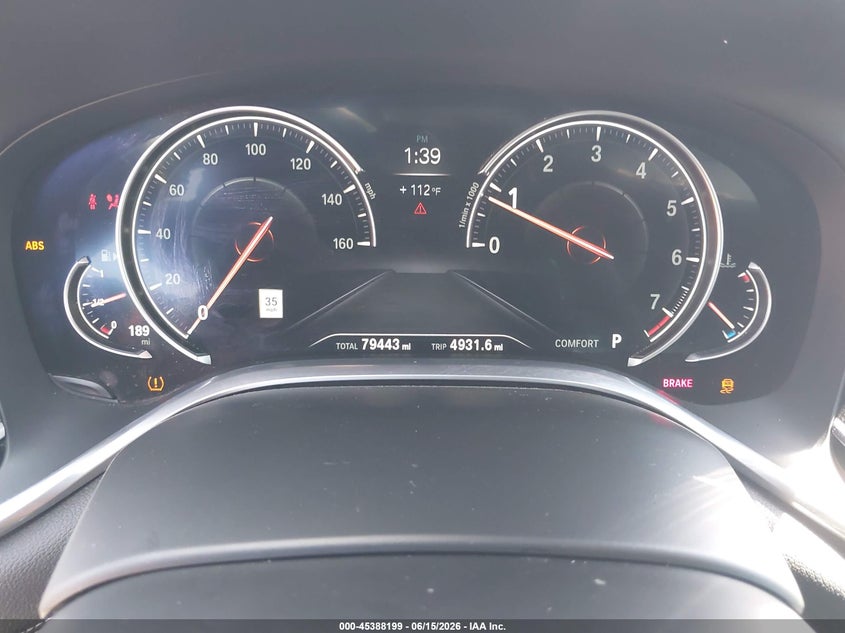 2018 BMW 7er VIN WBA7F0C54JGM22590 IAAI salvage auction — REAR END, Salvage Title, sold $6,575 on 2026-08-18 (photo 7)