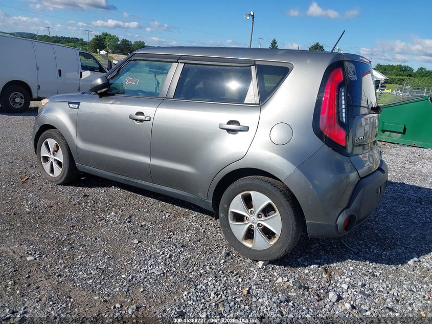 2015 Kia Soul VIN KNDJN2A29F7201171 IAAI salvage auction — NORMAL WEAR, Clear (Pennsylvania), sold $425 on 2026-07-29 (photo 3)