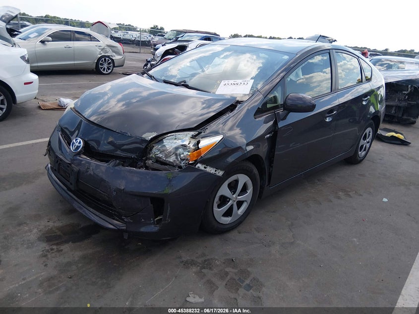 2014 Toyota Prius VIN JTDKN3DU1E0376061 IAAI salvage auction — FRONT END, Salvage (North Carolina), sold $1,000 on 2026-07-22 (photo 2)