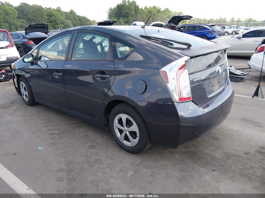 2014 Toyota Prius VIN JTDKN3DU1E0376061 IAAI salvage auction — FRONT END, Salvage (North Carolina), sold $1,000 on 2026-07-22 (photo 3)