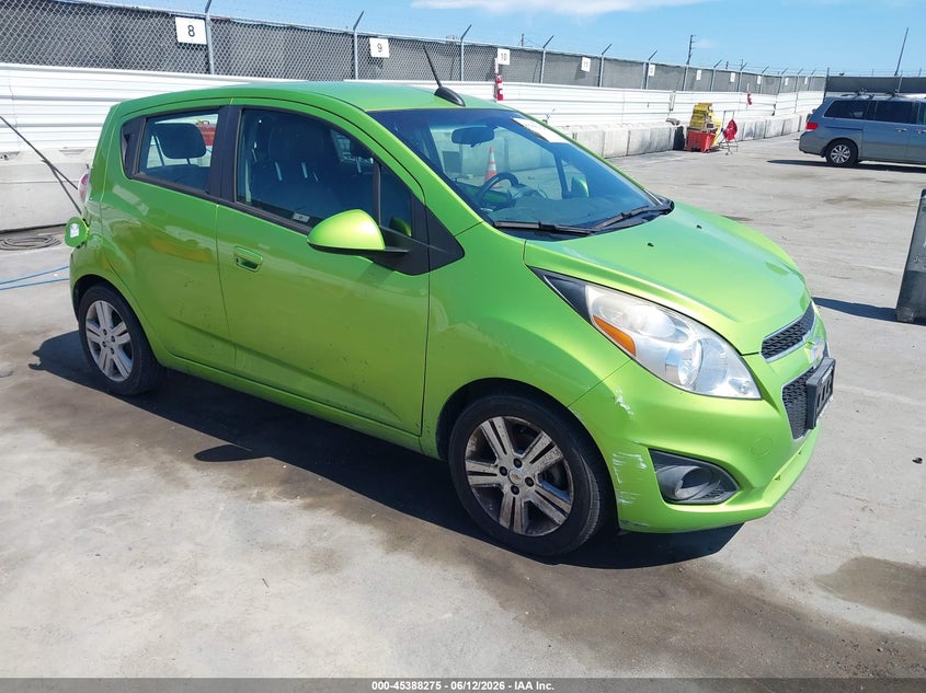 2015 Chevrolet Spark VIN KL8CA6S90FC757540 IAAI salvage auction — FRONT & REAR, Clear - Dealer Only (California), sold $1,450 on 2026-07-08 (photo 1)