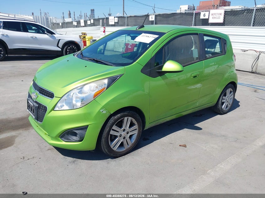 2015 Chevrolet Spark VIN KL8CA6S90FC757540 IAAI salvage auction — FRONT & REAR, Clear - Dealer Only (California), sold $1,450 on 2026-07-08 (photo 2)