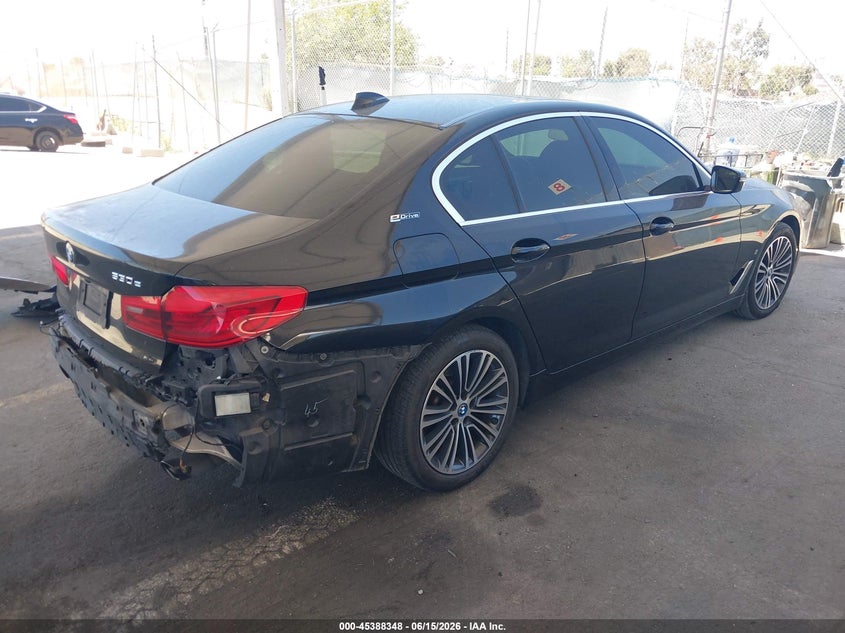 2019 BMW 5er VIN WBAJA9C55KB254868 IAAI salvage auction — REAR END, Salvage Title, sold $6,800 on 2026-08-01 (photo 4)