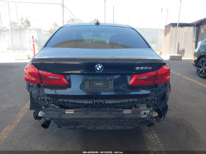 2019 BMW 5er VIN WBAJA9C55KB254868 IAAI salvage auction — REAR END, Salvage Title, sold $6,800 on 2026-08-01 (photo 6)