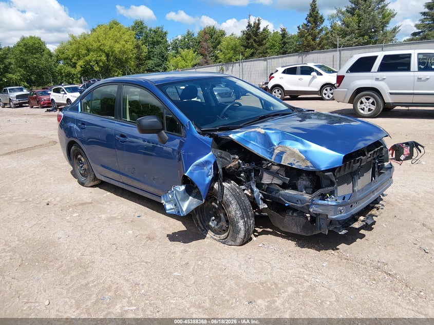 2014 Subaru Impreza VIN JF1GJAA63EH022321 IAAI salvage auction — FRONT END, Clear (Wisconsin), sold $25 on 2026-07-22 (photo 1)