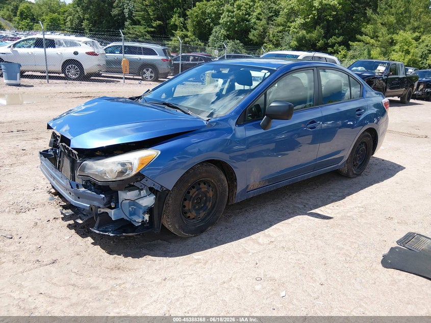 2014 Subaru Impreza VIN JF1GJAA63EH022321 IAAI salvage auction — FRONT END, Clear (Wisconsin), sold $25 on 2026-07-22 (photo 2)