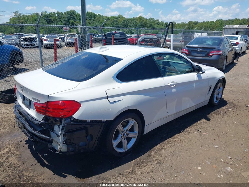 2015 BMW 4er VIN WBA3N3C59FK232002 IAAI salvage auction — FRONT & REAR, Clear (Virginia), sold $3,050 on 2026-07-06 (photo 4)