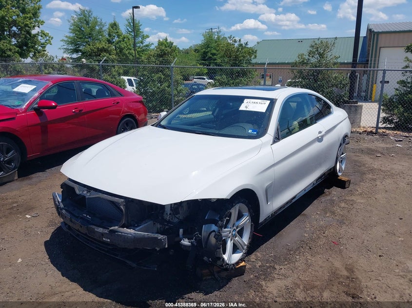 2015 BMW 4er VIN WBA3N3C59FK232002 IAAI salvage auction — FRONT & REAR, Clear (Virginia), sold $3,050 on 2026-07-06 (photo 6)