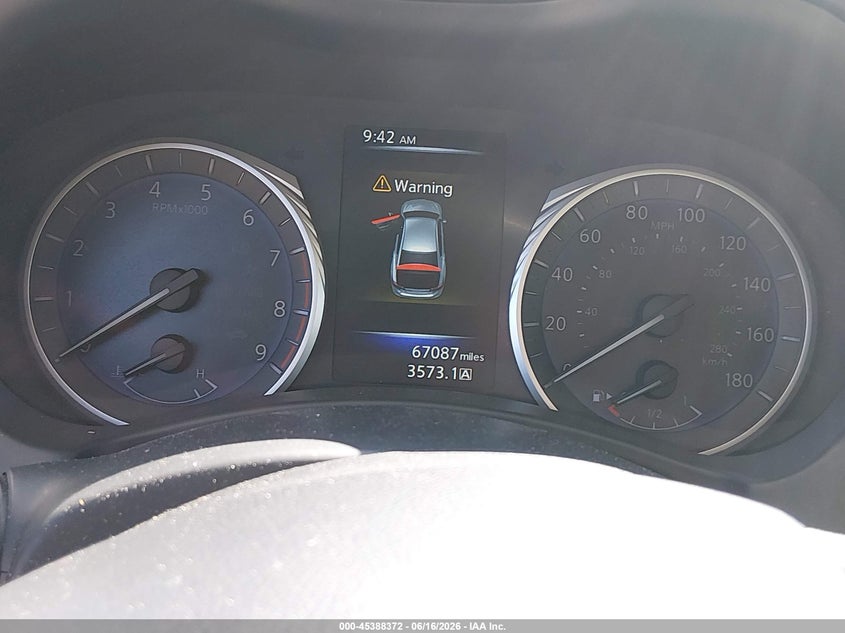 2016 Infiniti Q50 VIN JN1EV7AR0GM341286 IAAI salvage auction — LEFT FRONT, Salvage Title, sold $3,150 on 2026-07-16 (photo 7)